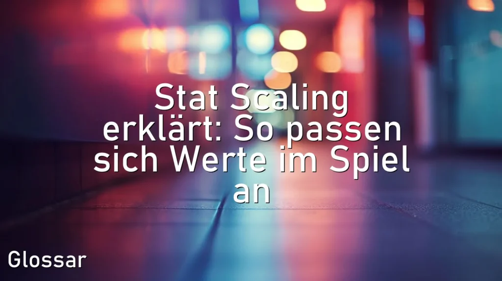 Stat Scaling erklärt: So passen sich Werte im Spiel an