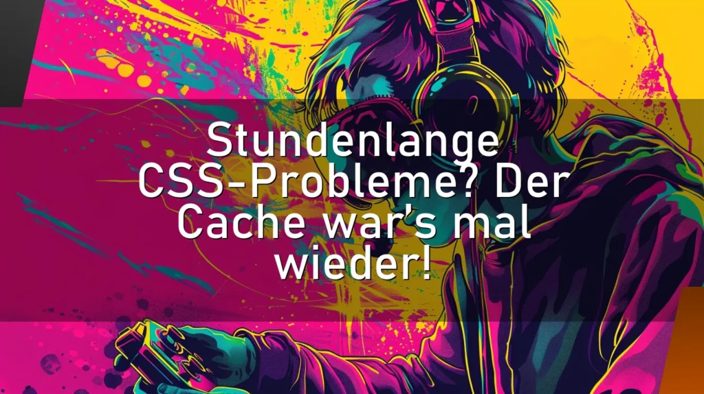 Stundenlange CSS-Probleme? Der Cache war’s mal wieder!