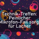 Technik-Treffen: Peinlicher Mikrofon-Fail sorgt für Lacher