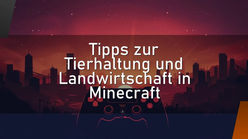 Tipps zur Tierhaltung und Landwirtschaft in Minecraft