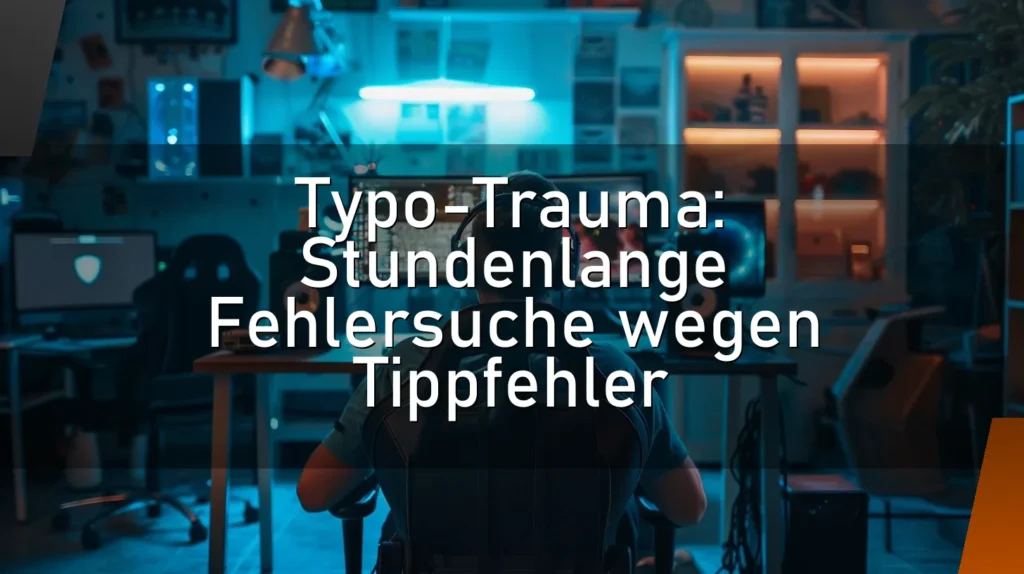 Typo-Trauma: Stundenlange Fehlersuche wegen Tippfehler