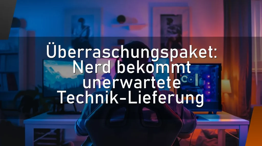 Überraschungspaket: Nerd bekommt unerwartete Technik-Lieferung