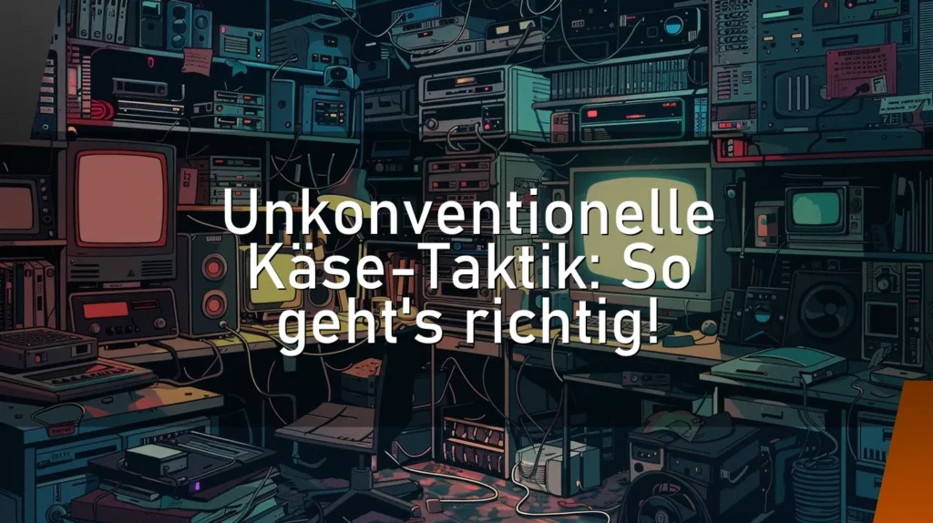Unkonventionelle Käse-Taktik: So geht’s richtig!