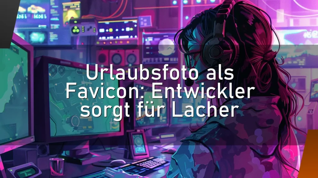 Urlaubsfoto als Favicon: Entwickler sorgt für Lacher