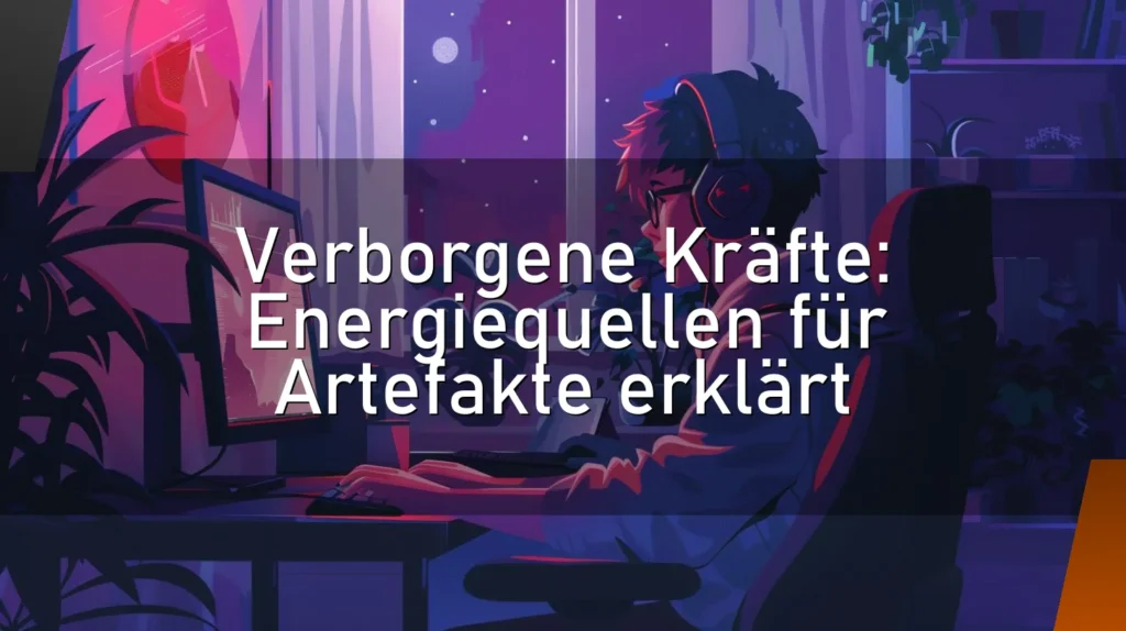 Verborgene Kräfte: Energiequellen für Artefakte erklärt