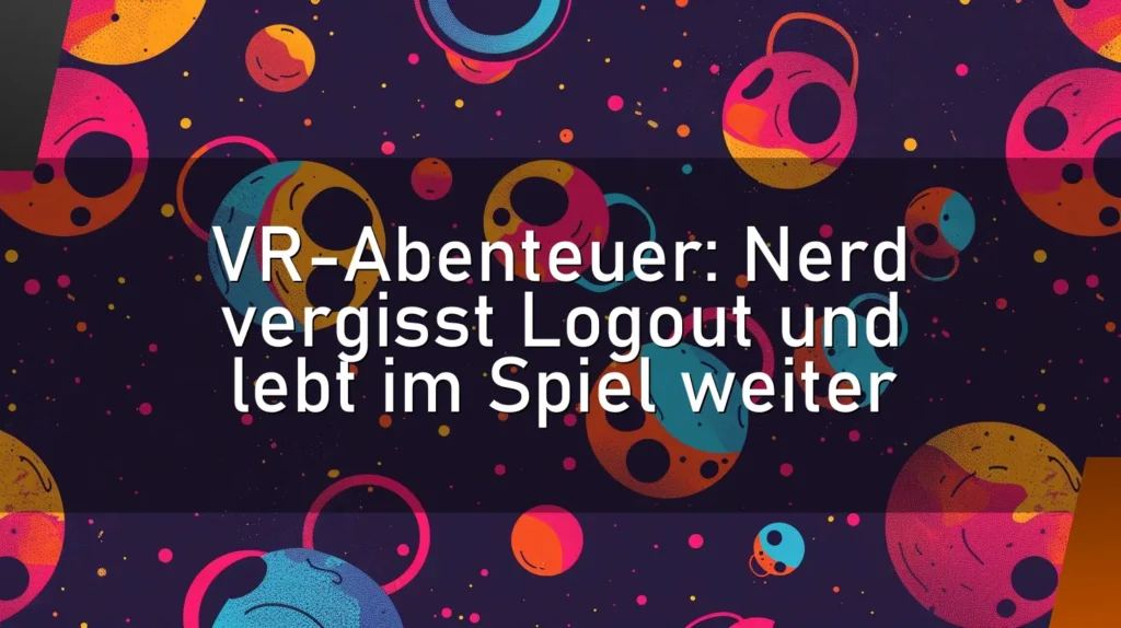 VR-Abenteuer: Nerd vergisst Logout und lebt im Spiel weiter