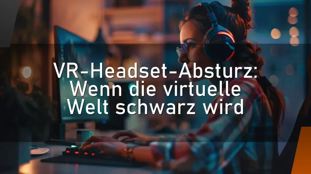 VR-Headset-Absturz: Wenn die virtuelle Welt schwarz wird