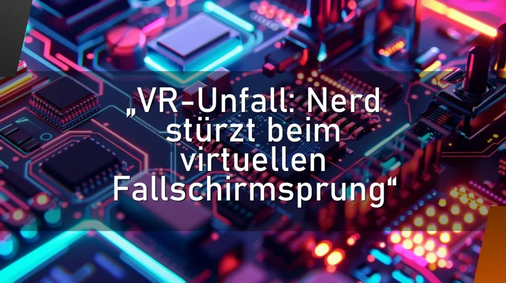 „VR-Unfall: Nerd stürzt beim virtuellen Fallschirmsprung“