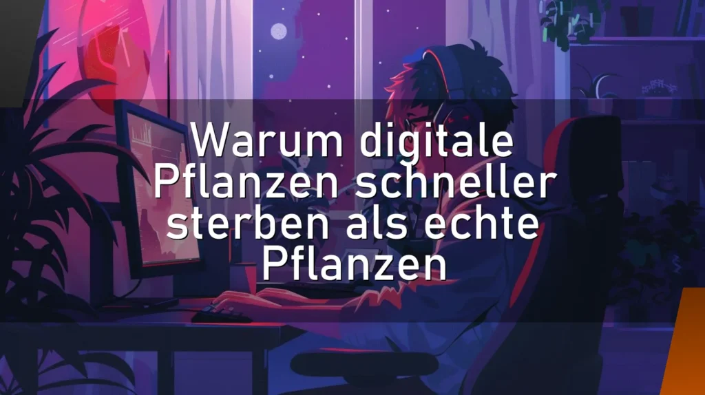 Warum digitale Pflanzen schneller sterben als echte Pflanzen