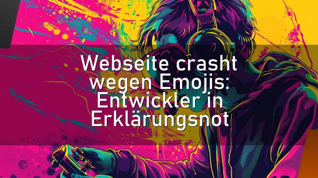 Webseite crasht wegen Emojis: Entwickler in Erklärungsnot