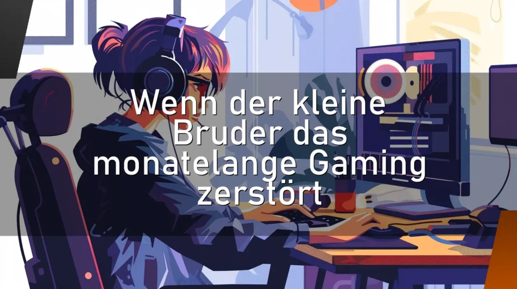 Wenn der kleine Bruder das monatelange Gaming zerstört
