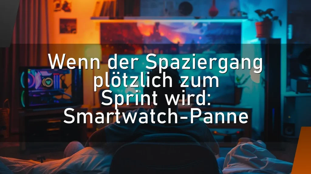 Wenn der Spaziergang plötzlich zum Sprint wird: Smartwatch-Panne