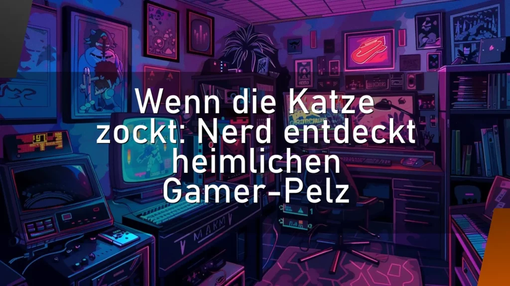 Wenn die Katze zockt: Nerd entdeckt heimlichen Gamer-Pelz