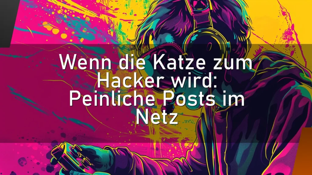 Wenn die Katze zum Hacker wird: Peinliche Posts im Netz