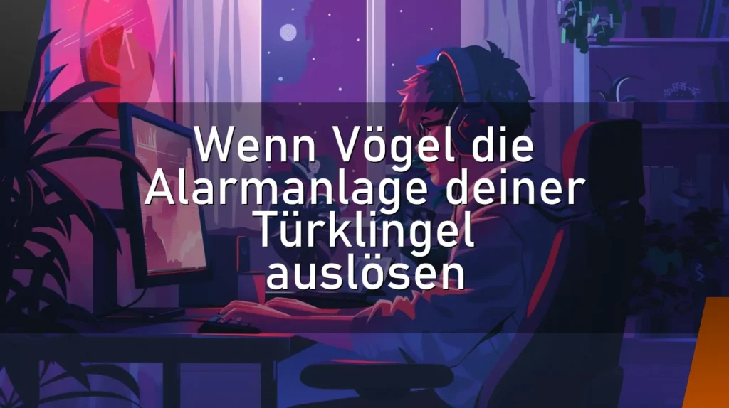 Wenn Vögel die Alarmanlage deiner Türklingel auslösen