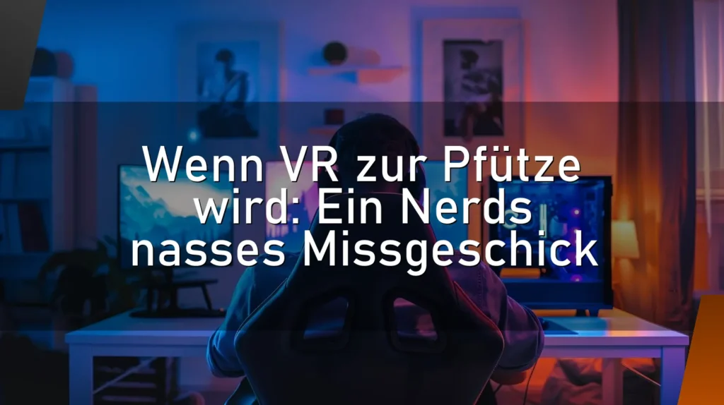 Wenn VR zur Pfütze wird: Ein Nerds nasses Missgeschick