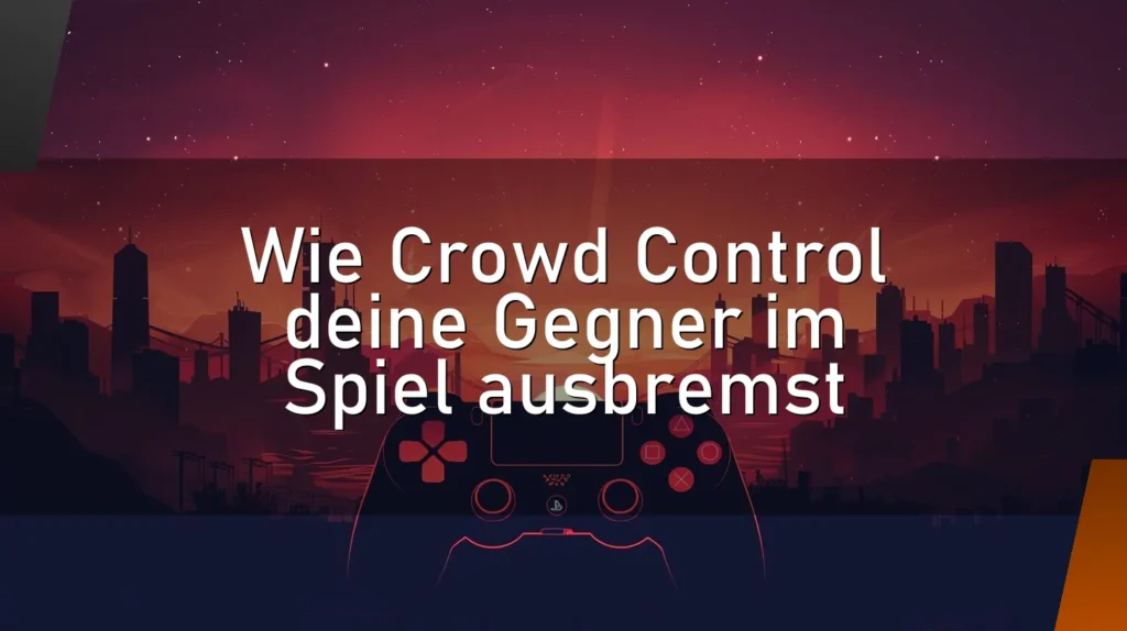 Wie Crowd Control deine Gegner im Spiel ausbremst