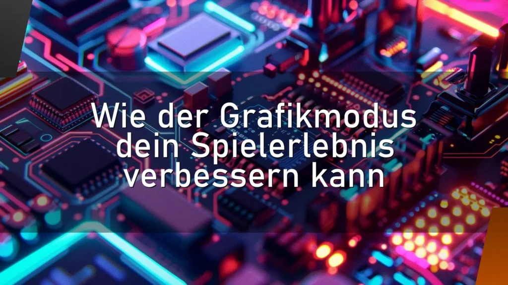 Wie der Grafikmodus dein Spielerlebnis verbessern kann