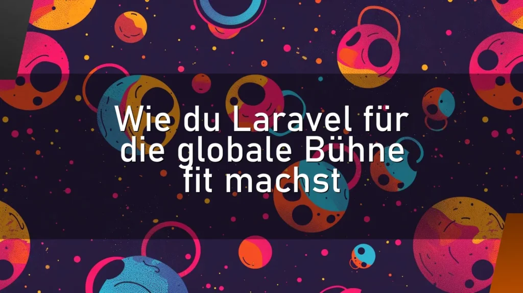 Wie du Laravel für die globale Bühne fit machst