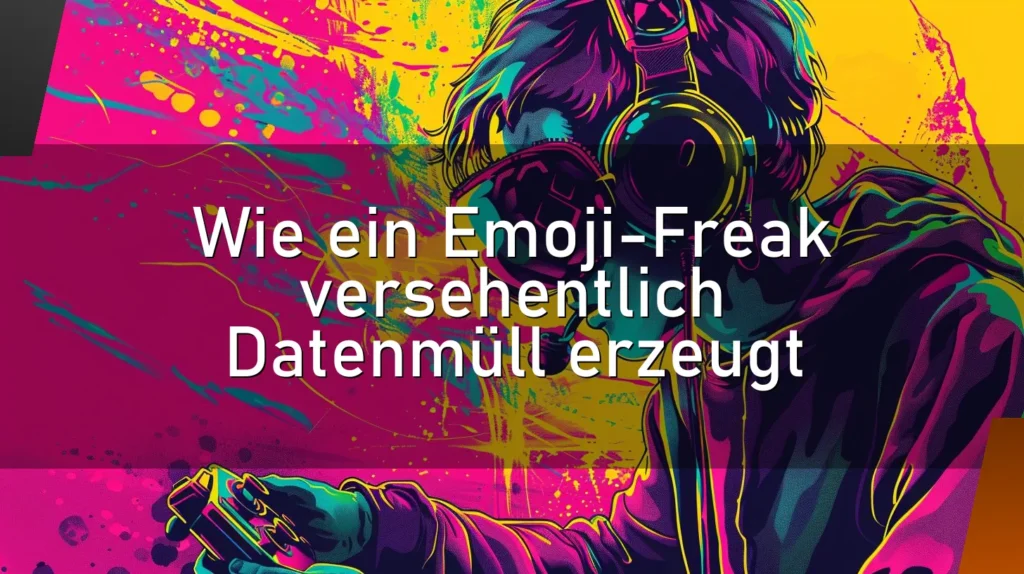 Wie ein Emoji-Freak versehentlich Datenmüll erzeugt