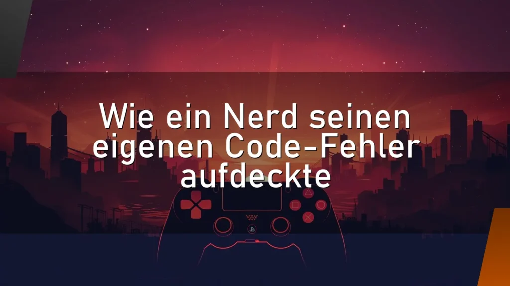 Wie ein Nerd seinen eigenen Code-Fehler aufdeckte