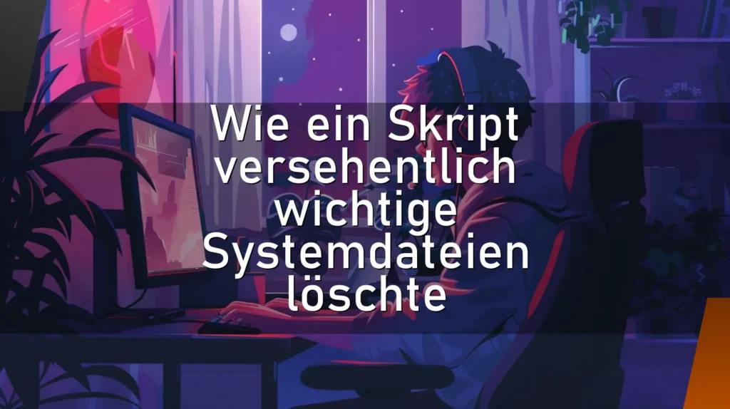 Wie ein Skript versehentlich wichtige Systemdateien löschte