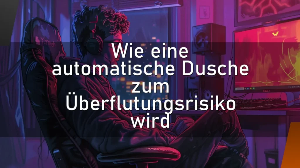 Wie eine automatische Dusche zum Überflutungsrisiko wird