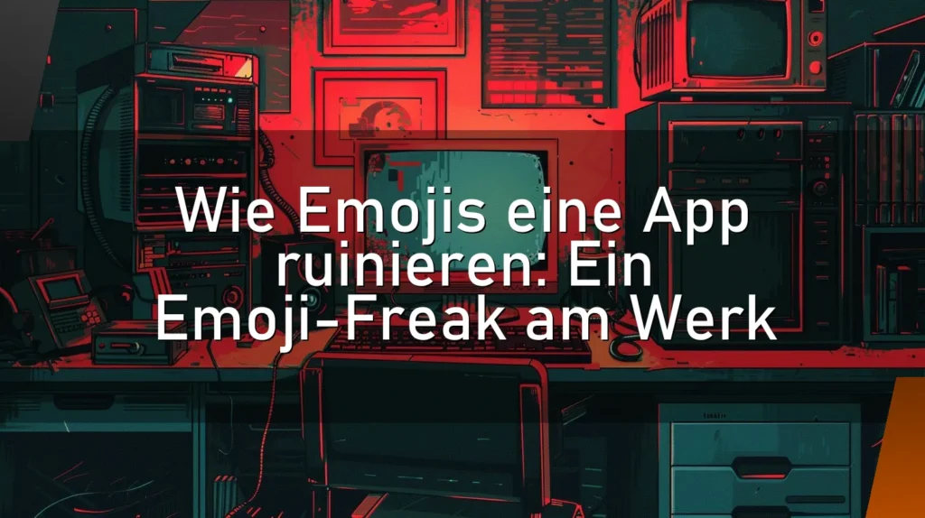 Wie Emojis eine App ruinieren: Ein Emoji-Freak am Werk