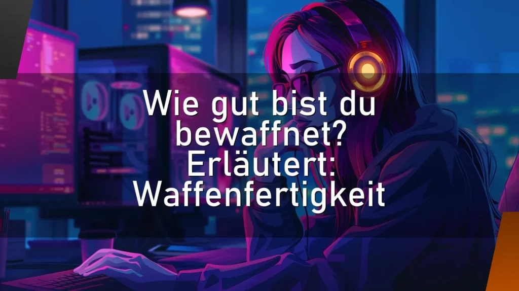 Wie gut bist du bewaffnet? Erläutert: Waffenfertigkeit