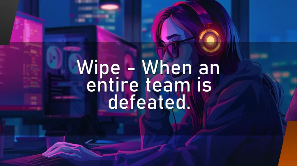 Wipe – When an entire team is defeated.
