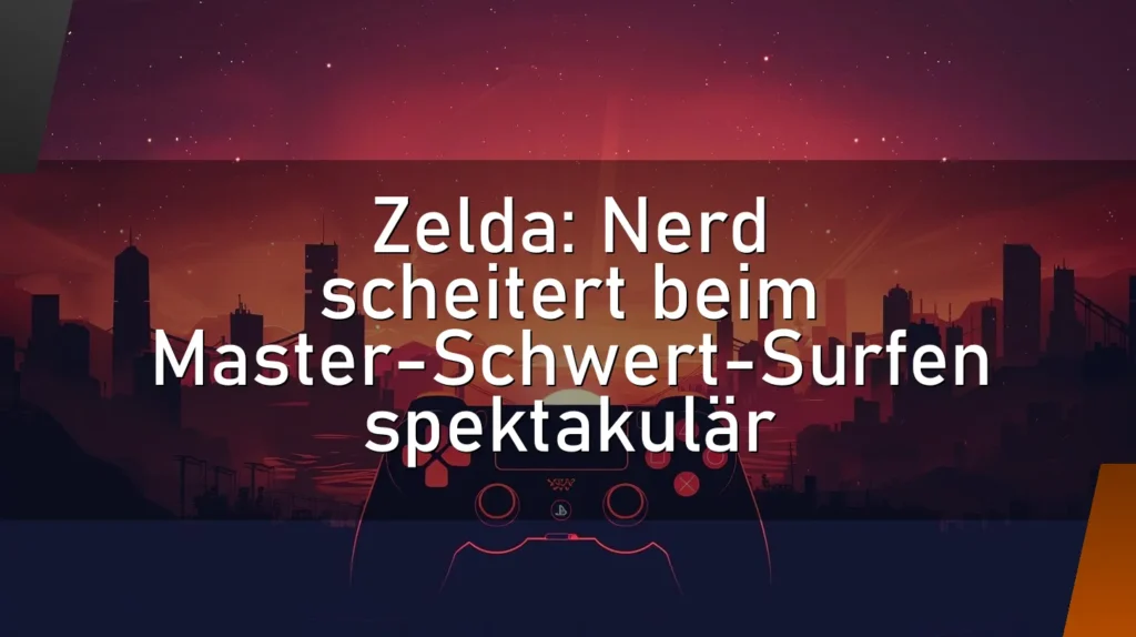 Zelda: Nerd scheitert beim Master-Schwert-Surfen spektakulär
