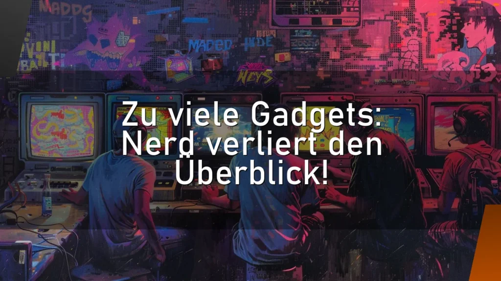 Zu viele Gadgets: Nerd verliert den Überblick!